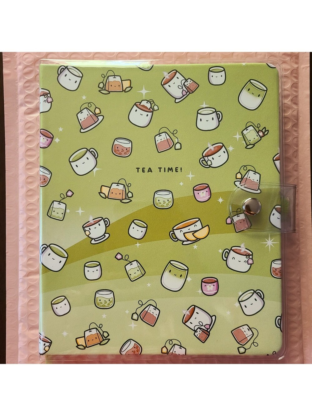 Tea Time - A5 WIDE Yearly Planner by Hubman and Chubgirl with Clear PVC Cover